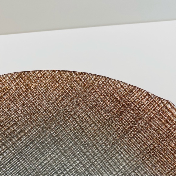 Artistic accent forged large glass bowl - Picture 5 of 11